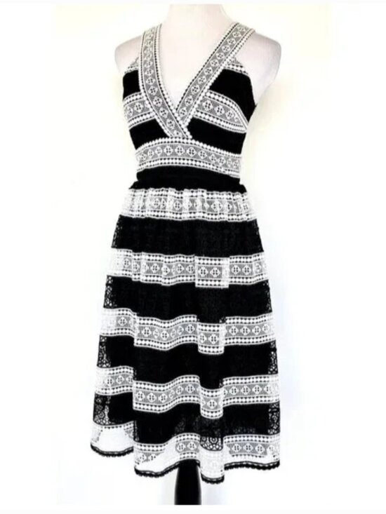 KATE SPADE NEW YORK Dresses & Skirts - KATE SPADE NEW YORK SCENIC ROUTE COLOR-BLOCK LACE DRESS
